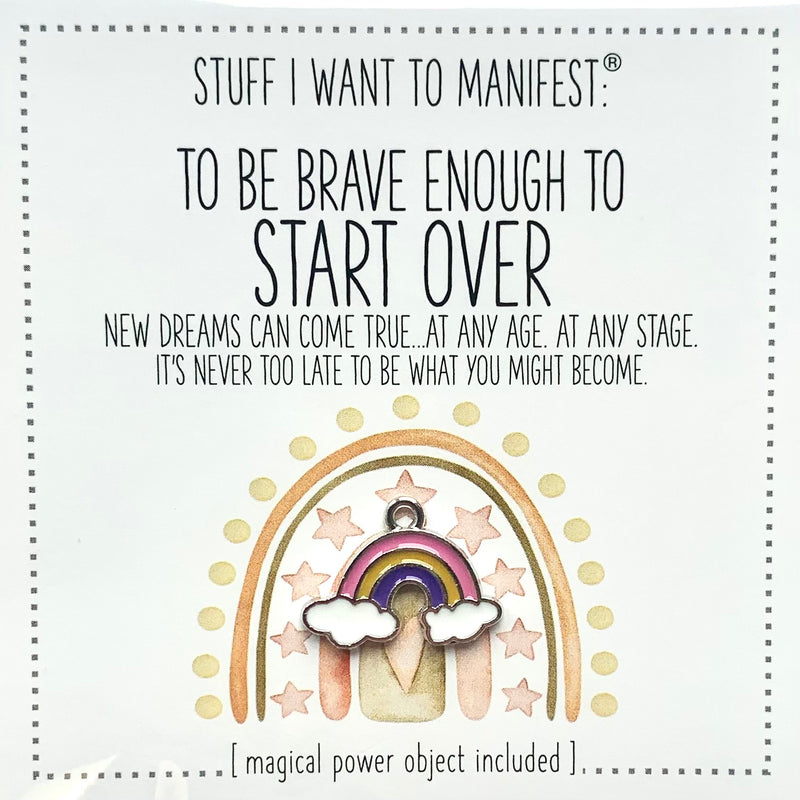 MANIFESTATION CARD To Be Brave Enough to Start Over