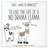 MANIFESTATION CARD No Drama Llama